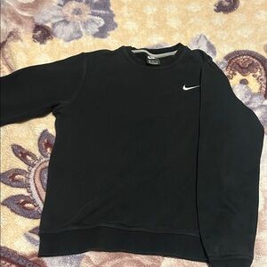 Nike Men's Black Crewneck Sweater